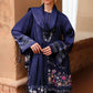 INDIGO LOOM-3PC SATIN PRINTED SUIT
