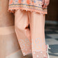 CARMINE GLOW-3PC SATIN PRINTED SUIT