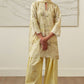 OCHRE CHARM-3 PIECE PRINTED LAWN SUIT