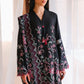 MIDNIGHT FLORA-3PC SATIN EMBROIDERED SUIT