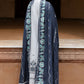 ETHNIC AZURE -3PC SATIN PRINTED SUIT
