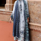 ETHNIC AZURE -3PC SATIN PRINTED SUIT