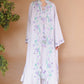 MAUVE TINT-3PC SATIN EMBROIDERED SUIT