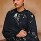 VELVET ONYX-3PC SATIN PRINTED SUIT