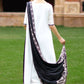 CLOUD CREAM-3PC SATIN EMBROIDERED SUIT