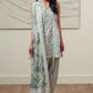 GRAY HORIZON-3 PIECE PRINTED LAWN SUIT