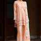 CARMINE GLOW-3PC SATIN PRINTED SUIT