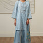 SERENE BLUE-3 PIECE PRINTED LAWN SUIT