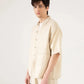 MUSLIN OVERSIZED PATCH POCKET OVERSHIRT
