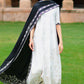 CLOUD CREAM-3PC SATIN EMBROIDERED SUIT