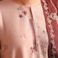 SAND WHISPER -3PC SATIN EMBROIDERED SUIT