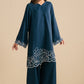 BLUE LUSTRE-2PC (SHIRT & TROUSER)