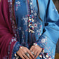 OCEAN REVERIE-3PC KHADDAR EMBROIDERED SUIT
