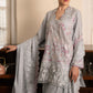 FLORAL SYMPHONY-3PC EMBROIDERED SUIT
