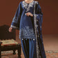 MISTED TEAL-3PC LINEN PRINTED SUIT