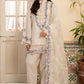 IVORY FLEUR-3PC EMBROIDERED SUIT