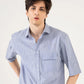 STRIPED PATCH POCKET SHIRT