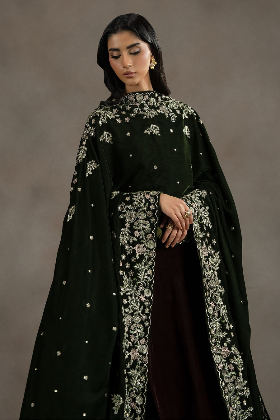 FOREST GREEN-SHAWL