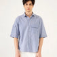 STRIPED PATCH POCKET SHIRT