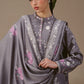 VIOLET HAZE-3PC LINEN EMBROIDERED SUIT