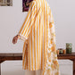OCHRE BLISS-3PC KHADDAR PRINTED SUIT