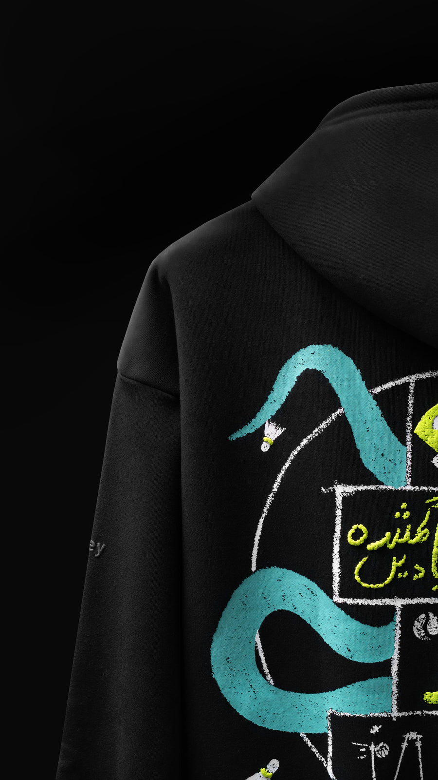 reminiscence puff printed hoodie I
