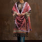 Unstitched Printed 3 Piece Velvet Suit