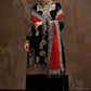 Unstitched Printed 3 Piece Velvet Suit