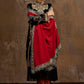 Unstitched Printed 3 Piece Velvet Suit
