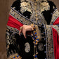 Unstitched Printed 3 Piece Velvet Suit