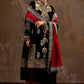 Unstitched Printed 3 Piece Velvet Suit