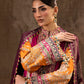 Unstitched Printed 3 Piece Oat Silk Suit