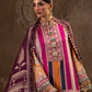 Unstitched Printed 3 Piece Oat Silk Suit