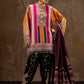 Unstitched Printed 3 Piece Oat Silk Suit