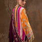 Unstitched Printed 3 Piece Oat Silk Suit