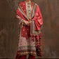 Unstitched Printed 3 Piece Velvet Suit
