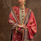 Unstitched Printed 3 Piece Velvet Suit