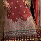 Unstitched Printed 3 Piece Velvet Suit