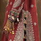 Unstitched Printed 3 Piece Velvet Suit