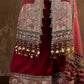 Unstitched Printed 3 Piece Velvet Suit
