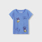 Indigo Daisy Bow Tee