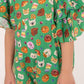 GIRLS GREEN KHADDAR JUMPSUIT