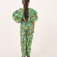 GIRLS GREEN KHADDAR JUMPSUIT