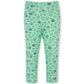 Girls Mint Green Printed Tights