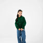 Girls Green Corduroy Jacket