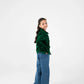 Girls Green Corduroy Jacket