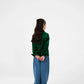 Girls Green Corduroy Jacket