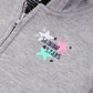 Girls Grey Graphic Fleece Hoodie