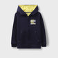 Boys Navy Blue Fleece Hoodie