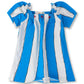 Stripey Puff Sleeve Top